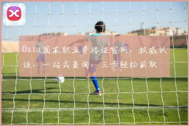Osta国家职业资格证官网，权威认证，一站式查询，三步轻松获取